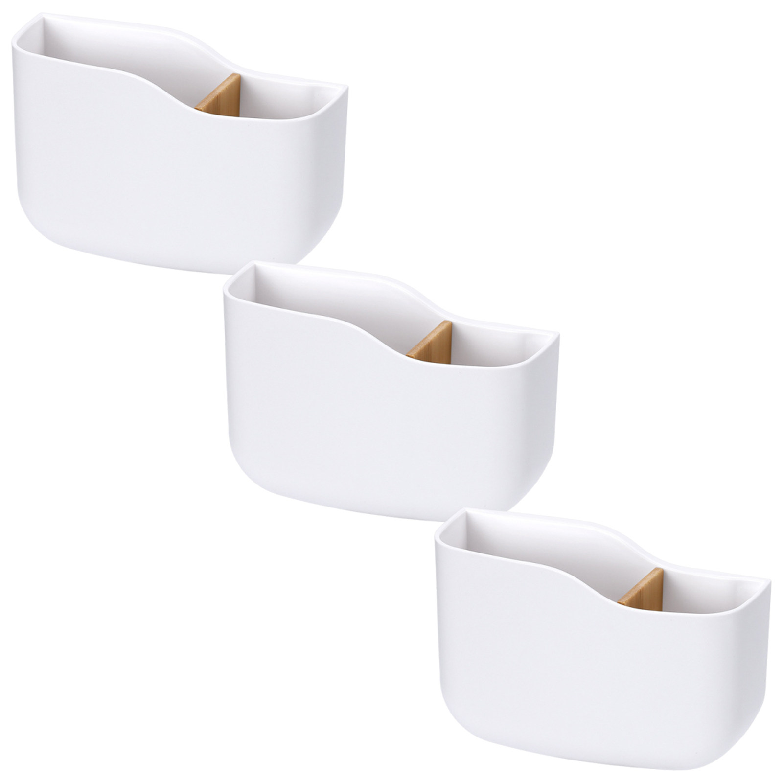 Food Storage Box Plastic - 3Pcs Remote Control Holder Wall Mount