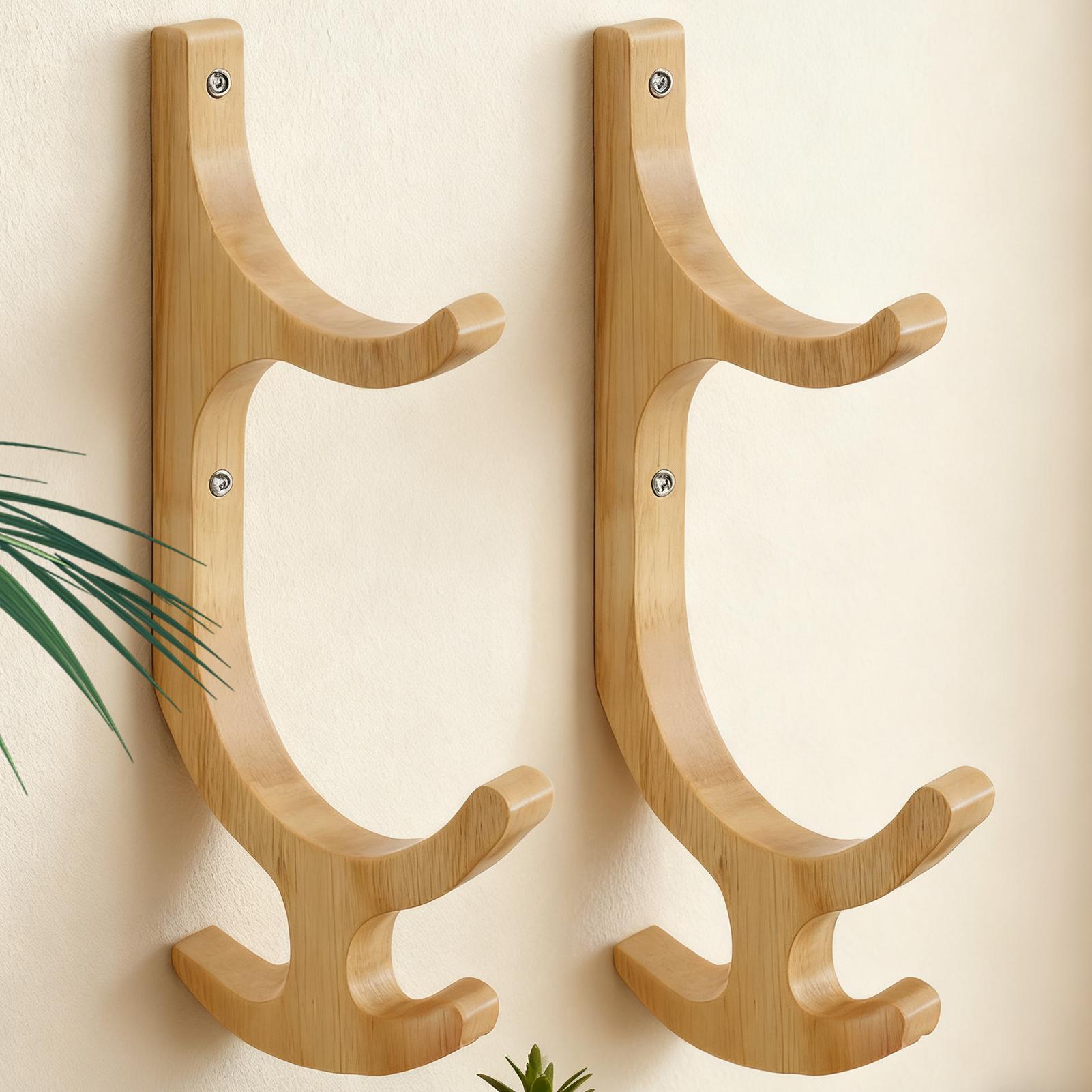 Food Storage Types - Yoga Mat Holder Wall Mount Wooden
