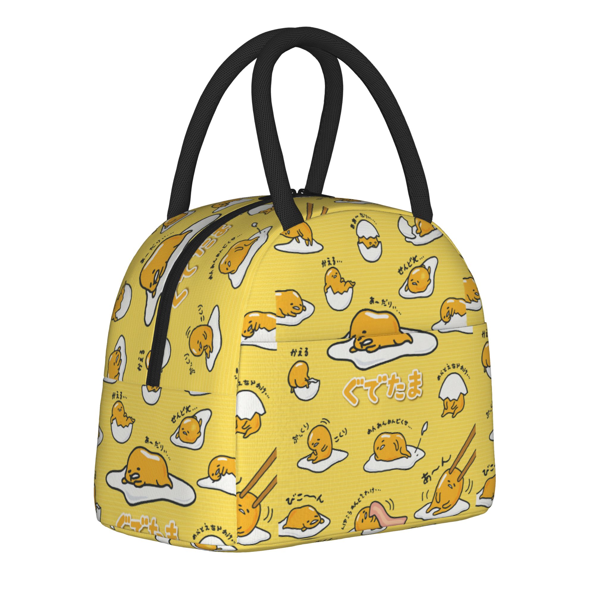 Food Storage Bag Organizer - Gudetama Cute Egg Cartoon Insulated Lunch