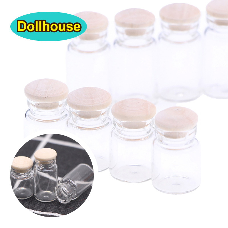 Food Storage With Lids - 4Pcs 1:12 Dollhouse Miniature Glass Jars