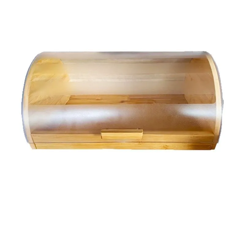 Bamboo Bread Box with Acrylic  - огляд і ціна Food Storage Acrylic Containers
