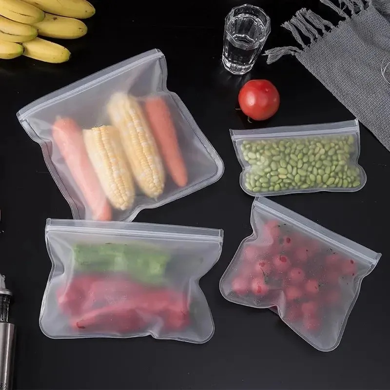 1/2/3/4pcs Silicone Food Stora - огляд і ціна Food Storage Silicone Bags