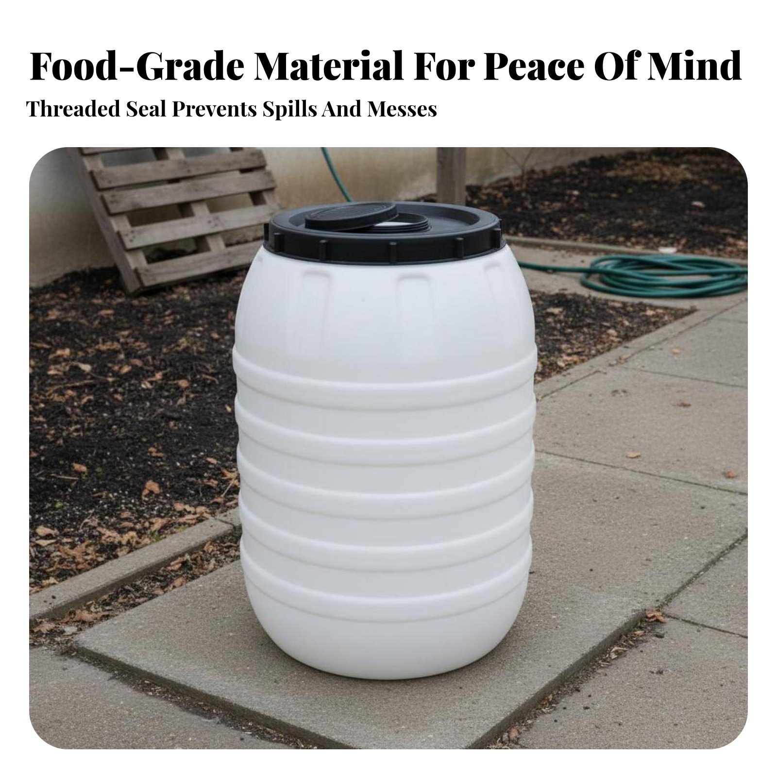 Food Grade Plastic Barrel Airt - огляд і ціна Food Storage With Lids