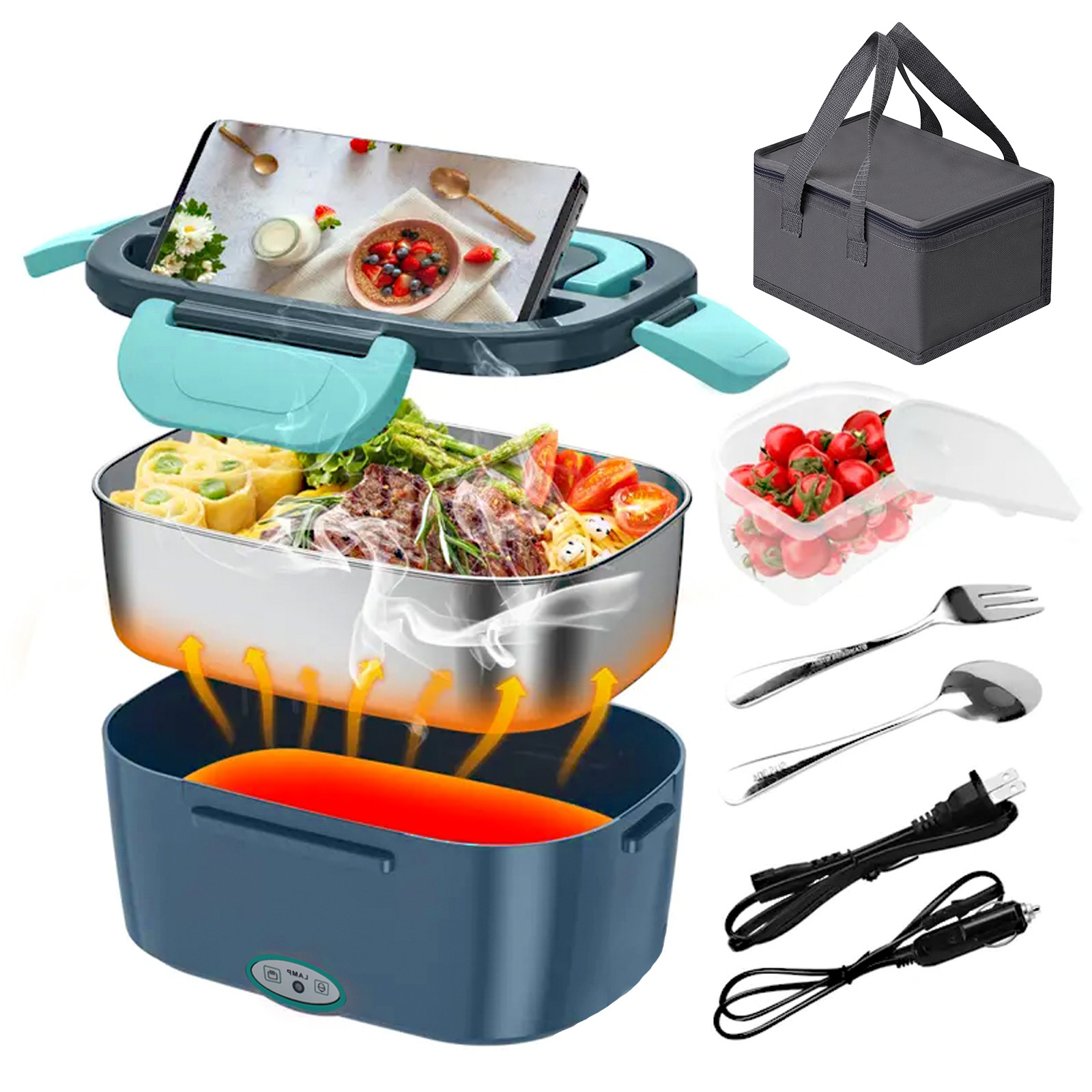 100W Electric Heating Lunch Bo - огляд і ціна Food Storage Bag Organizer
