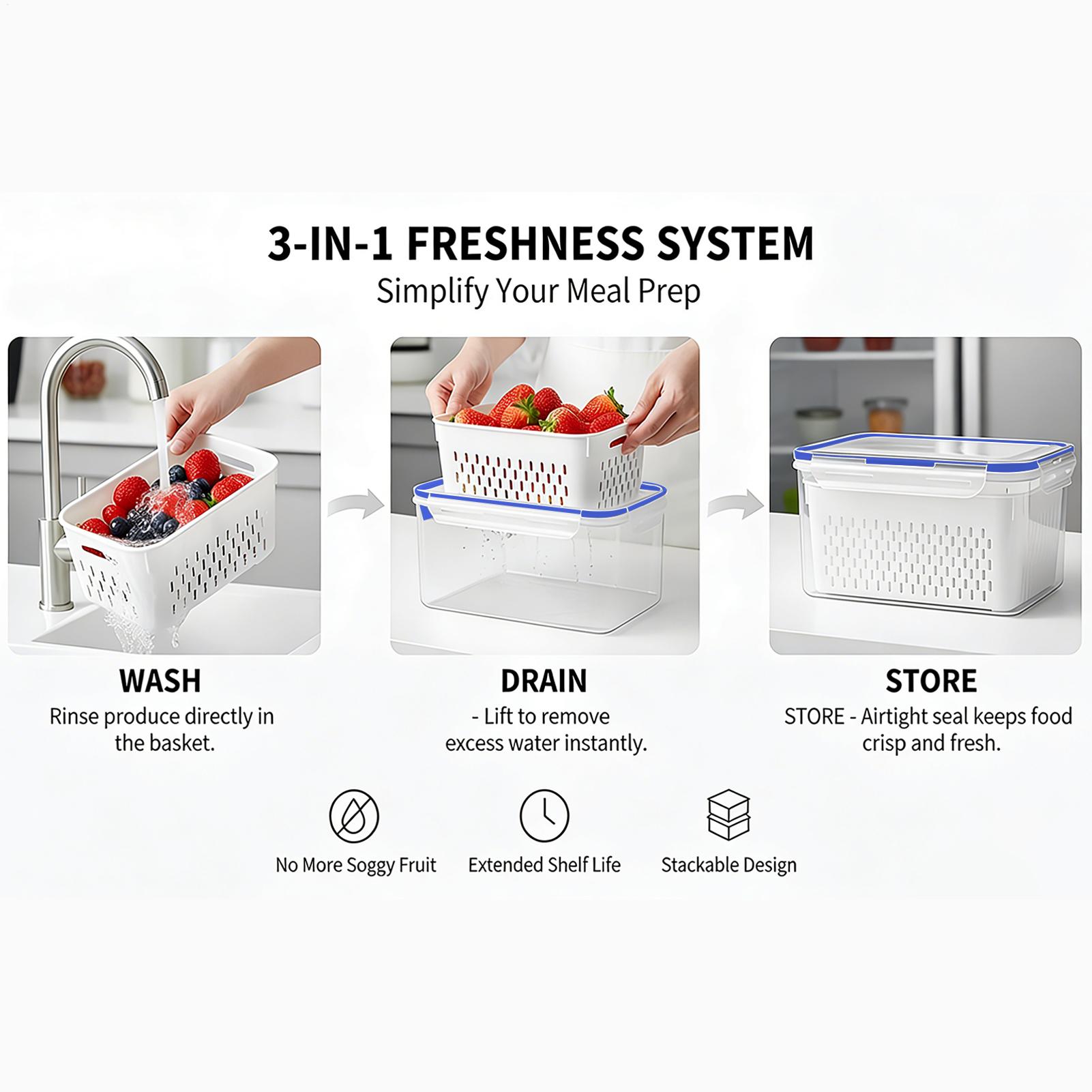 4 In 1 Food Storage Container  - огляд і ціна Food Storage And Container
