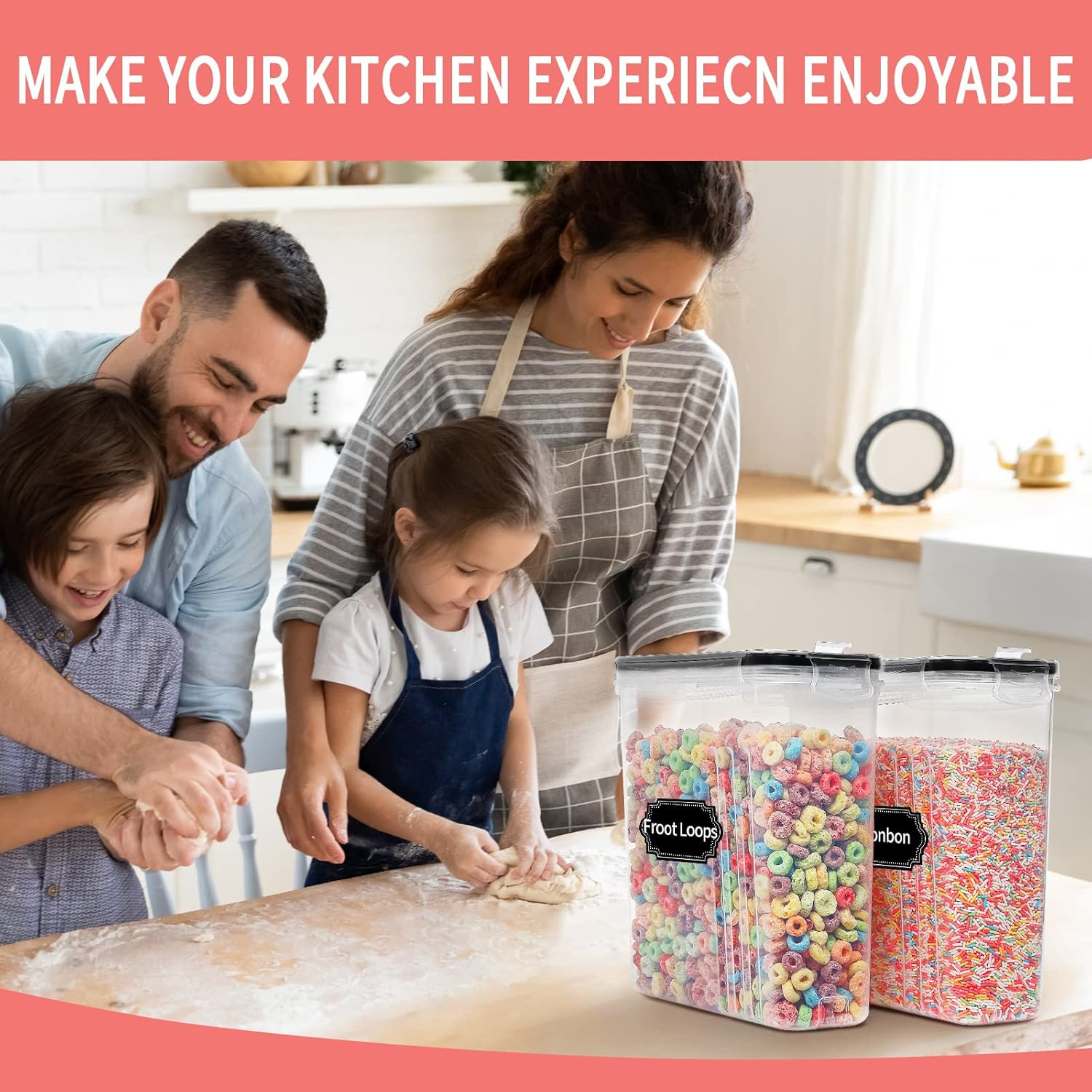 2.5L Cereal Storage Containers - огляд і ціна Food Storage Acrylic Containers