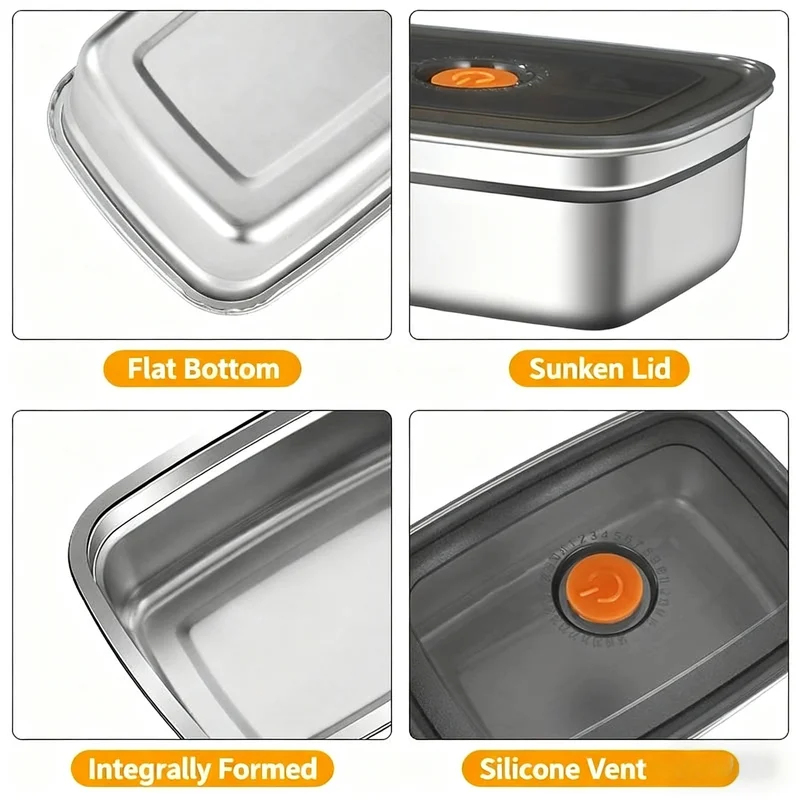 Large Capacity Stainless Steel - огляд і ціна Food Storage Freezer Containers
