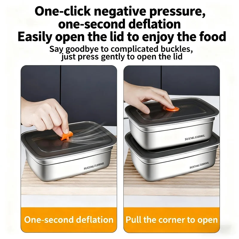 Large Capacity Stainless Steel - огляд і ціна Food Storage Freezer Containers