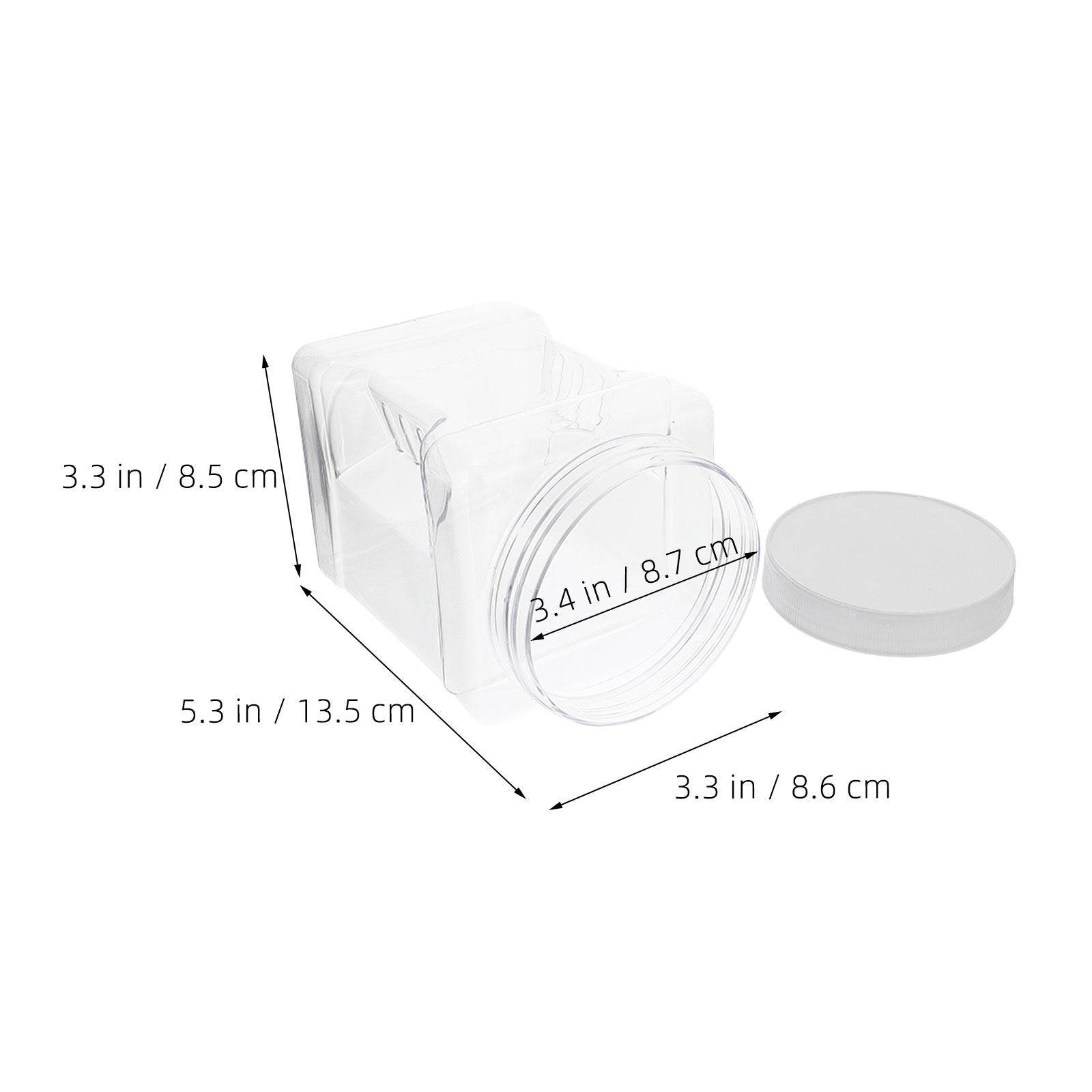 6Pcs Transparent Square Canist - огляд і ціна Food Storage And Container