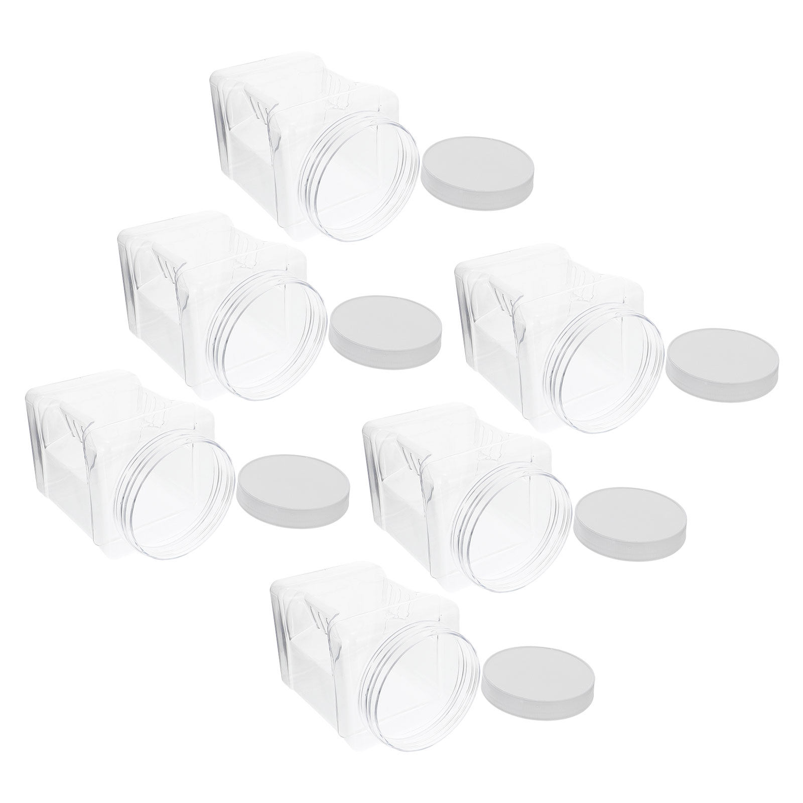 6Pcs Transparent Square Canist - огляд і ціна Food Storage And Container