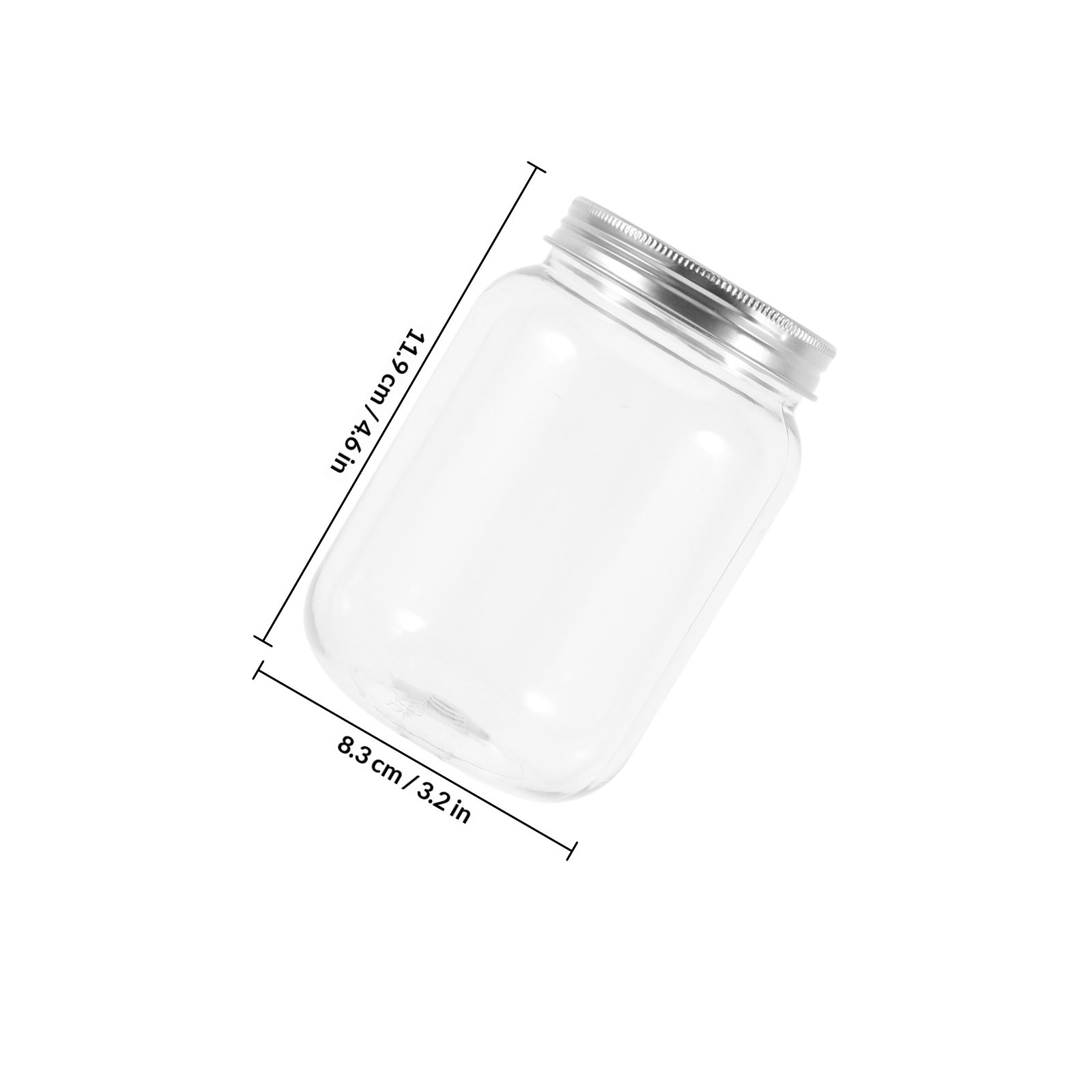 4Pcs Clear Plastic Jars with A - огляд і ціна Food Storage With Lids
