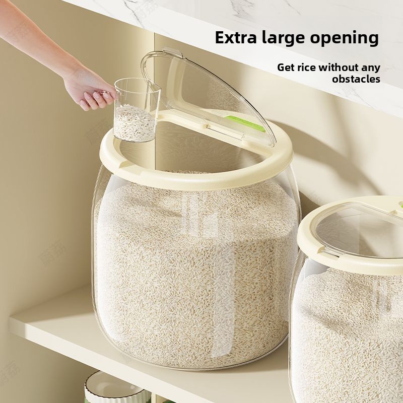 Household Rice Bucket Sealed a - огляд і ціна Food Storage Acrylic Containers