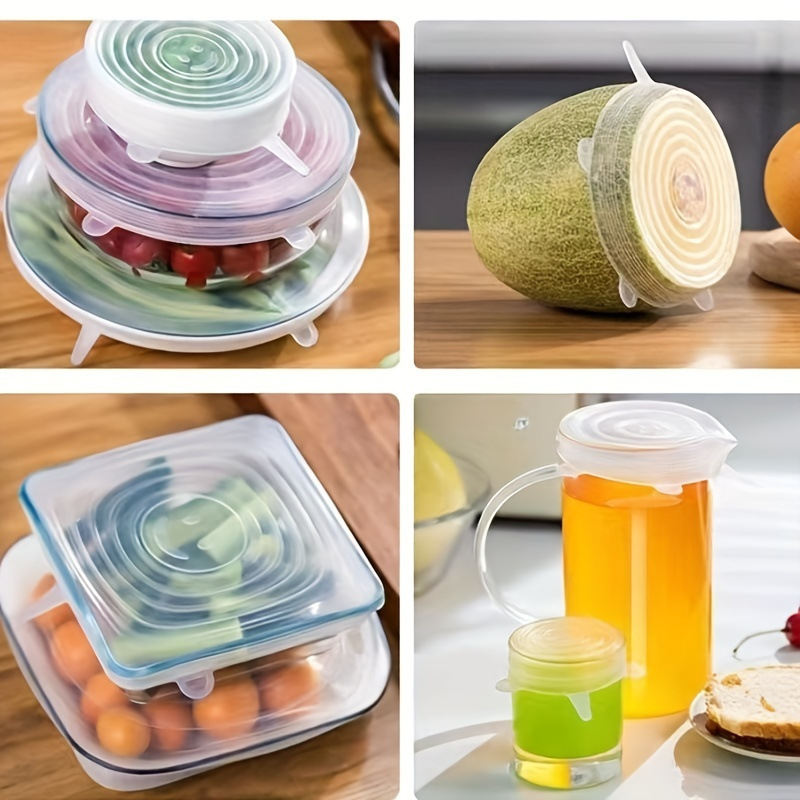 6pcs Reusable Silicone Stretch - огляд і ціна Silicone Stretch Lid