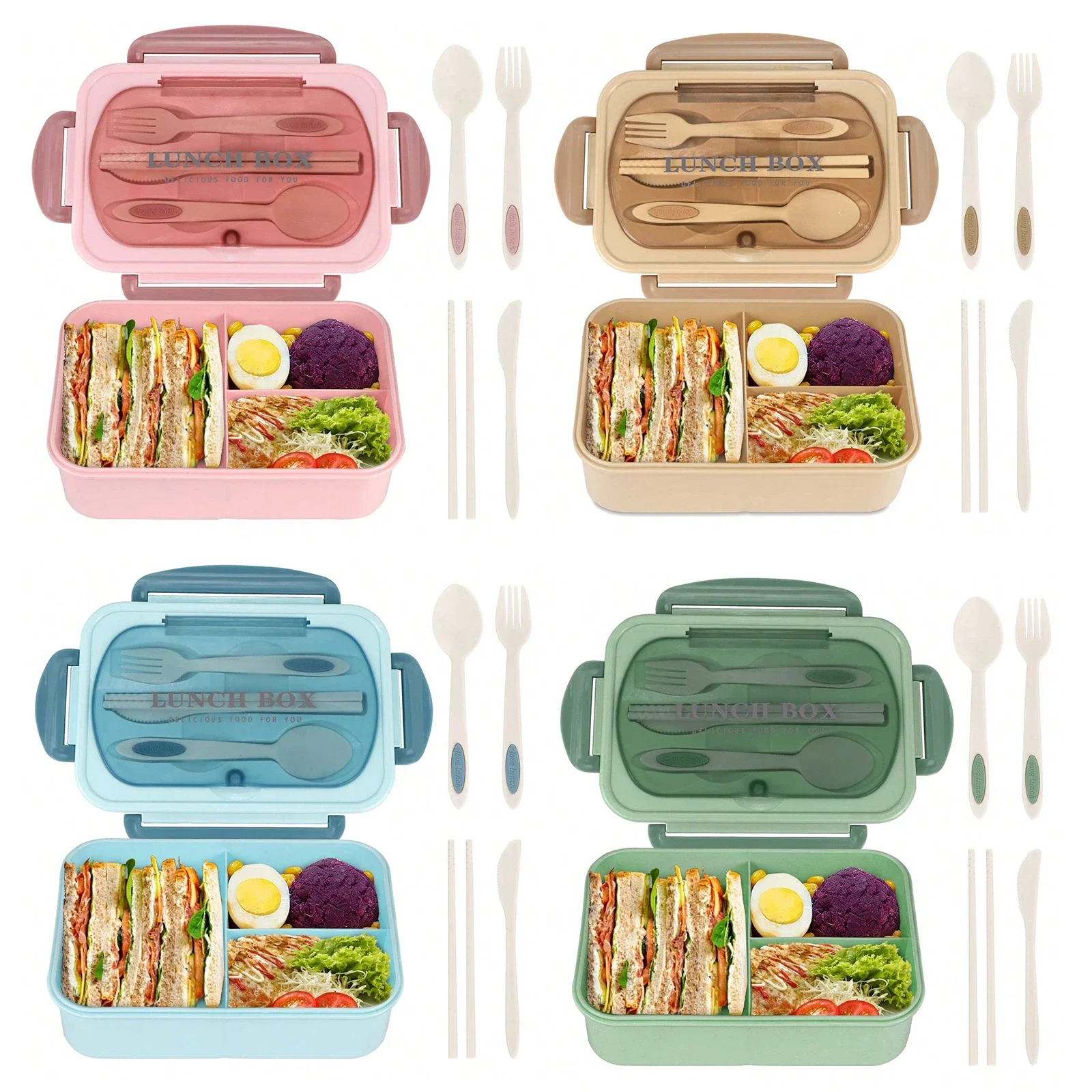 Adult Bento Box with 3 Compart - огляд і ціна Food Storage Drawer Organizer
