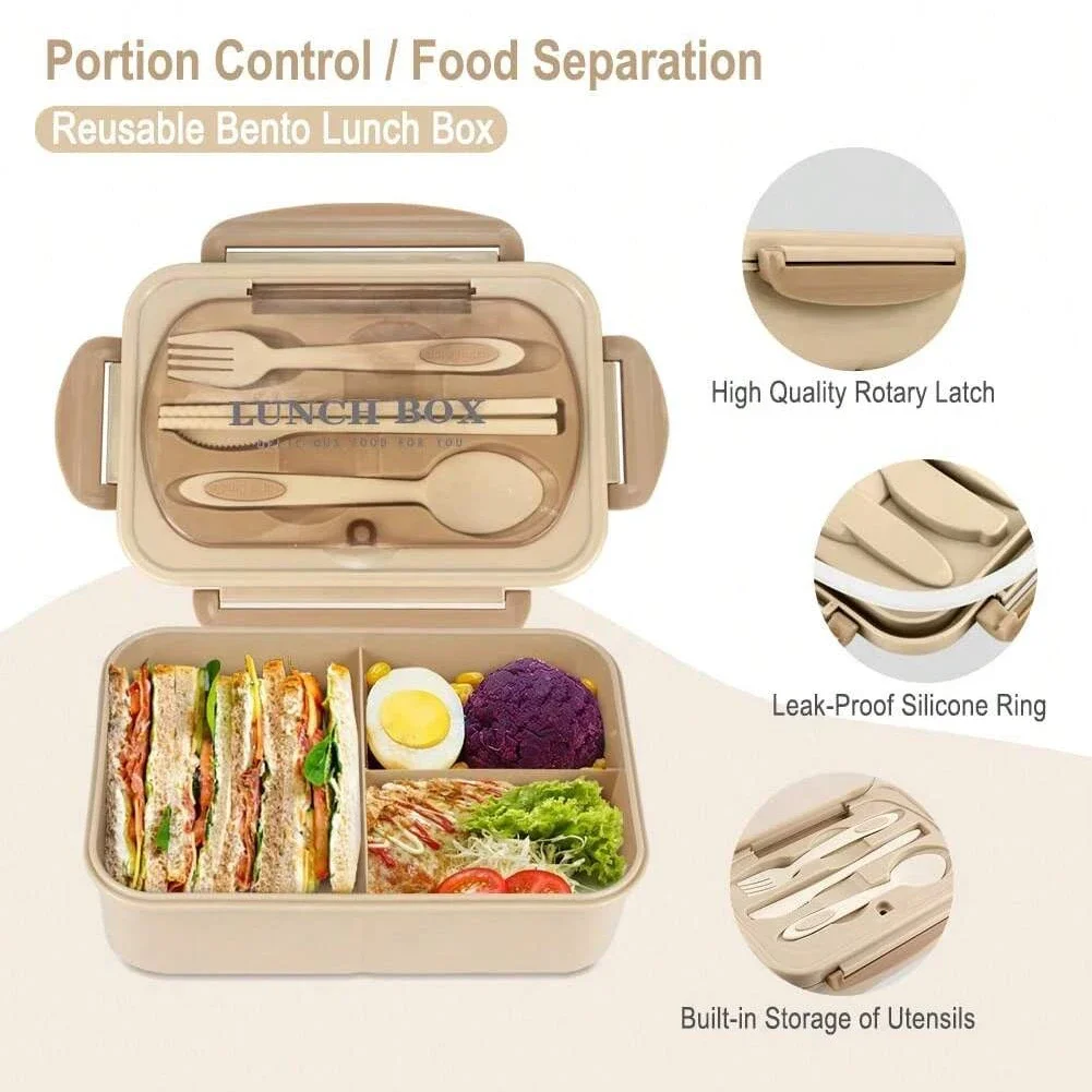 Adult Bento Box with 3 Compart - огляд і ціна Food Storage Drawer Organizer