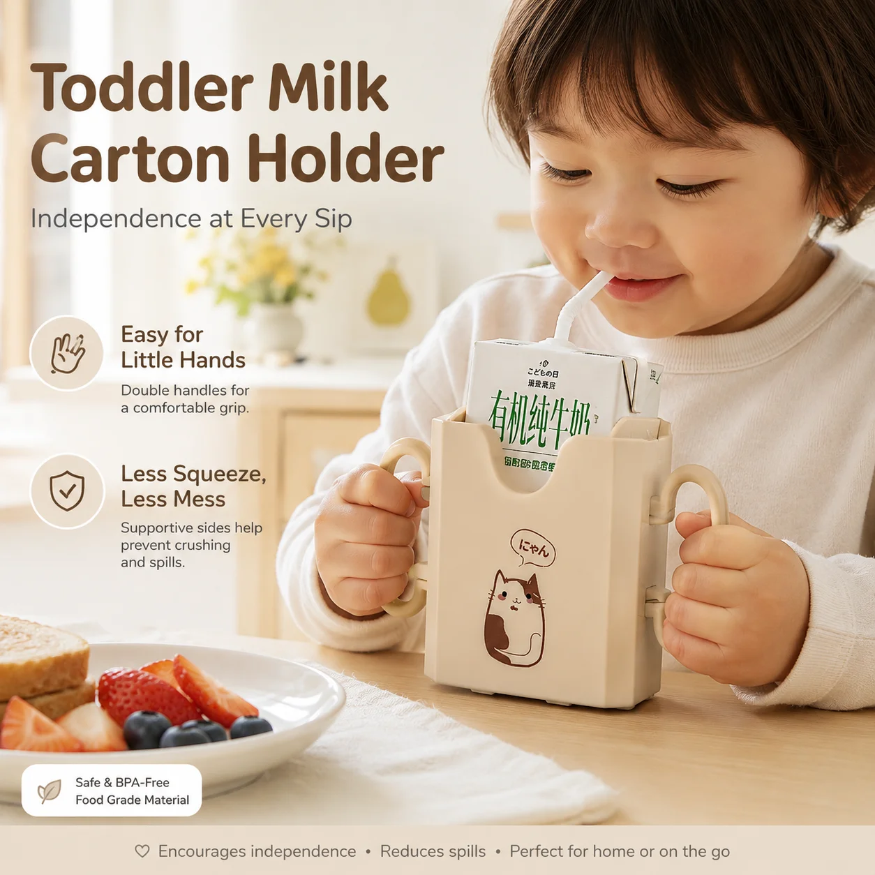 1pc Bottle Cup Milk Holder Adj - огляд і ціна Food Storage Food Safety