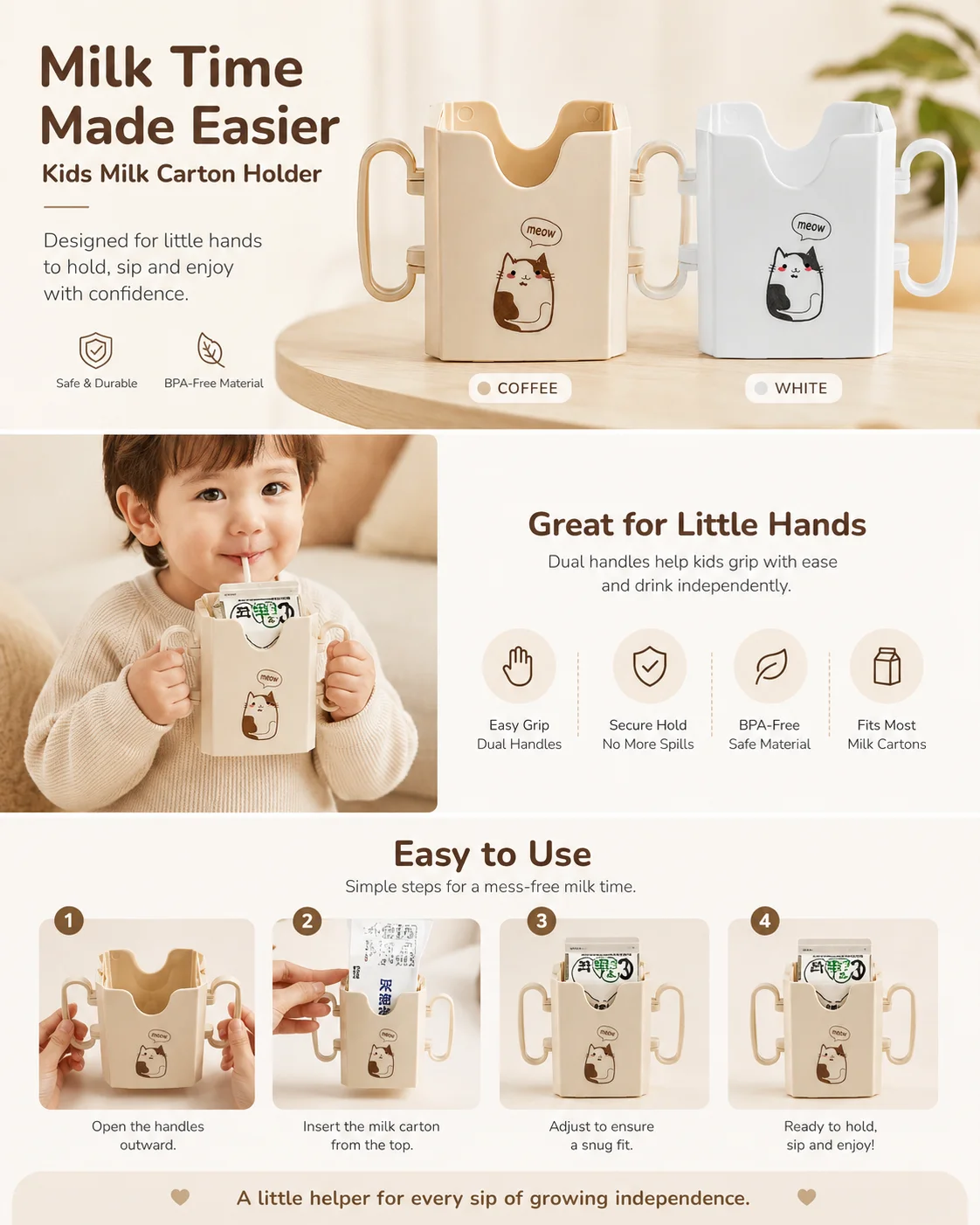 1pc Bottle Cup Milk Holder Adj - огляд і ціна Food Storage Food Safety