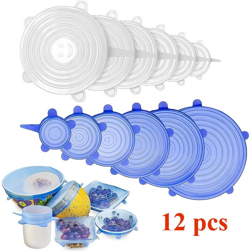 12 Pack Silicone Stretch Lids  - огляд і ціна Silicone Stretch Lid