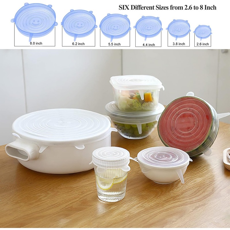 12 Pack Silicone Stretch Lids  - огляд і ціна Silicone Stretch Lid