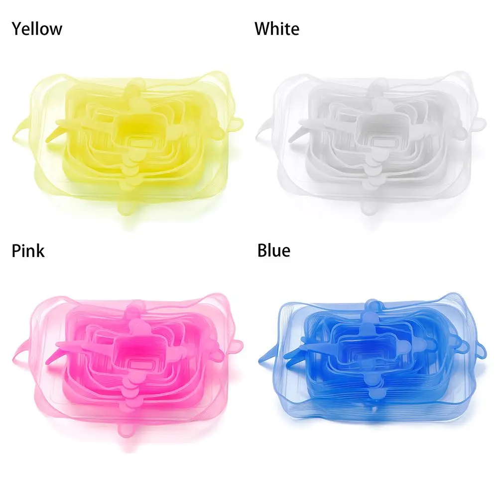 4 Color Kitchen Tools Food Fre - огляд і ціна Silicone Stretch Lid