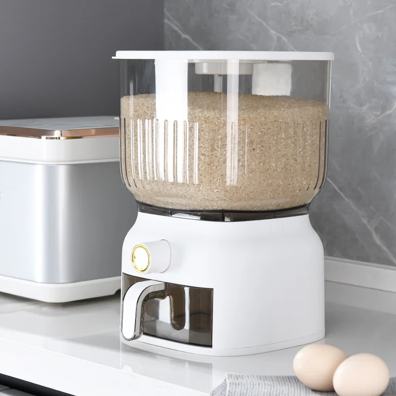 10KG Kitchen Rice Bucket Stora - огляд і ціна Food Storage Acrylic Containers