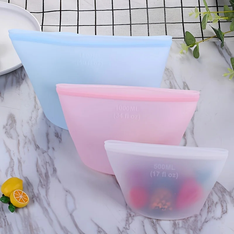Reusable Silicone Storage Bags - огляд і ціна Food Storage Silicone Bags
