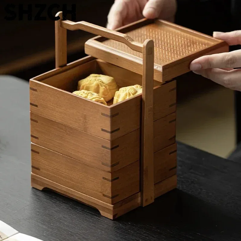Bamboo Storage Basket Traditio - огляд і ціна Food Storage Acrylic Containers