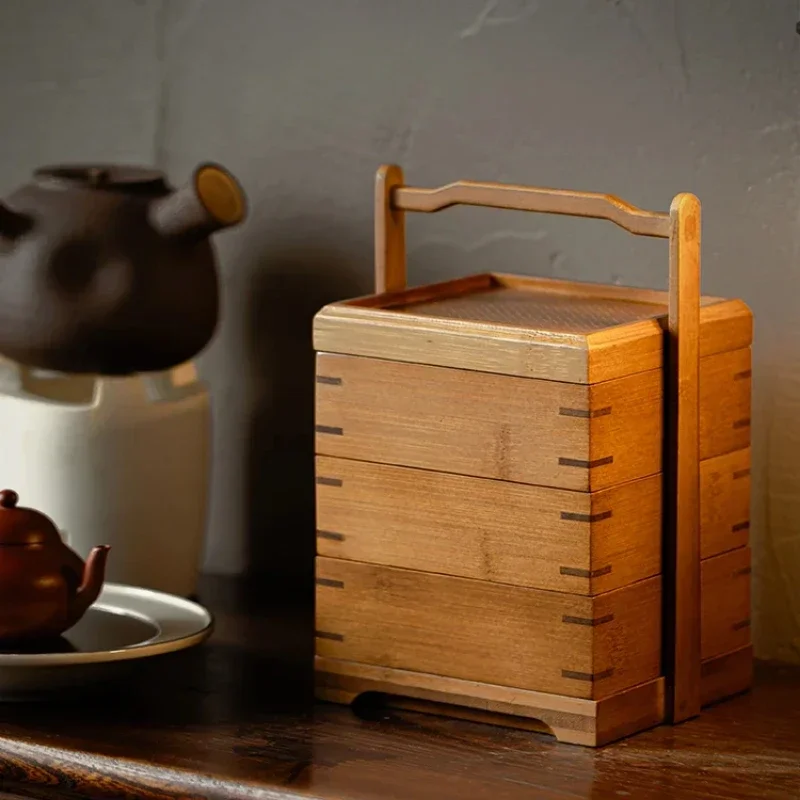 Bamboo Storage Basket Traditio - огляд і ціна Food Storage Acrylic Containers