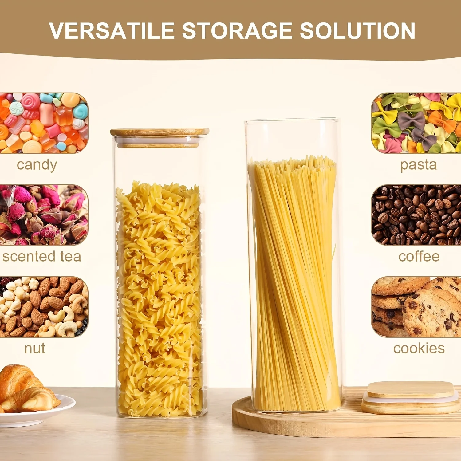 Modern 26/42oz Glass Storage C - огляд і ціна Food Storage Acrylic Containers