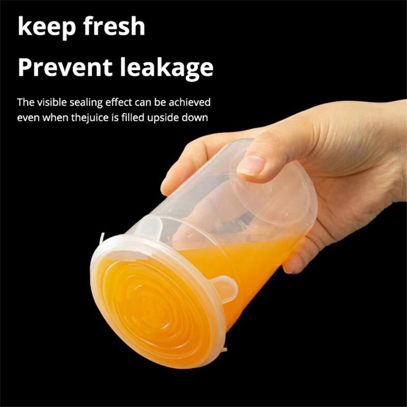 6/12pcs Food Grade Silicone Pr - огляд і ціна Silicone Stretch Lid