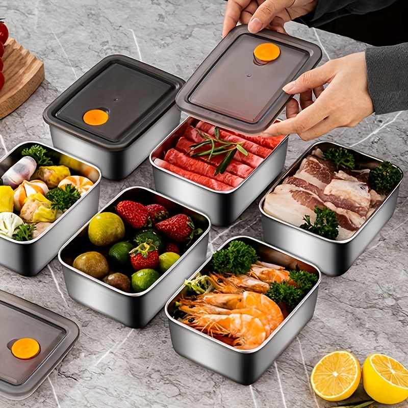 4pc Stainless Steel Food Stora - огляд і ціна Food Storage Freezer Containers