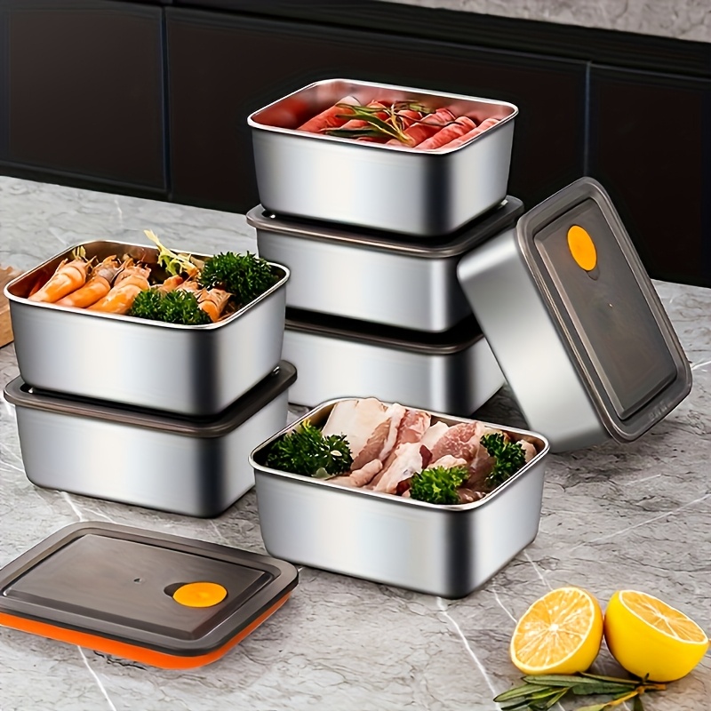 4pc Stainless Steel Food Stora - огляд і ціна Food Storage Freezer Containers