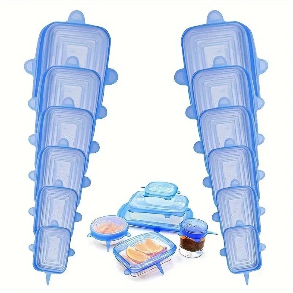 6PCS Useful Reusable Fresh-kee - огляд і ціна Silicone Stretch Lid