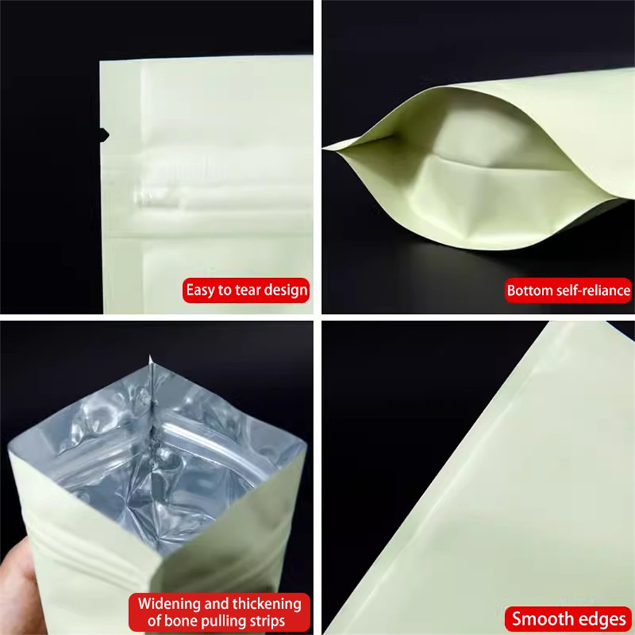 50/100PCS Matte Pale Yellow Zi - огляд і ціна Food Storage Is