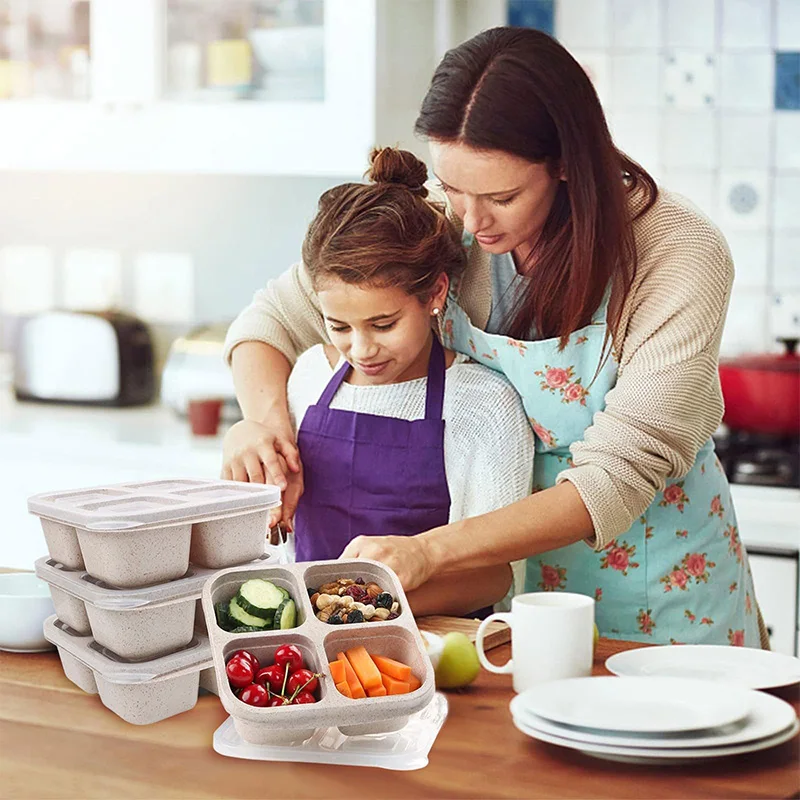 4 Grids Food Storage Box Porta - огляд і ціна Food Storage Box Plastic