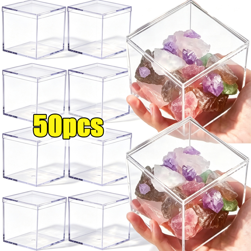 1-50pcs Transparent Acrylic Bo - огляд і ціна Food Storage Acrylic Containers
