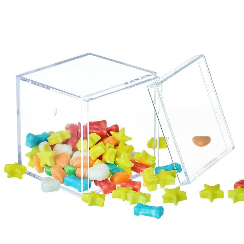 1-50pcs Transparent Acrylic Bo - огляд і ціна Food Storage Acrylic Containers