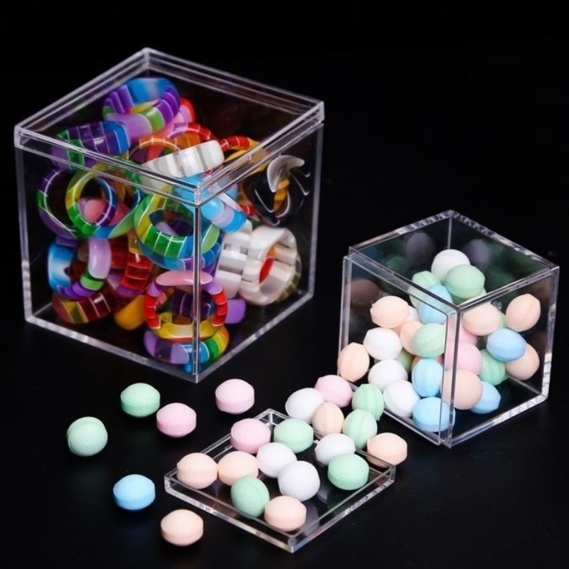 1-50pcs Transparent Acrylic Bo - огляд і ціна Food Storage Acrylic Containers