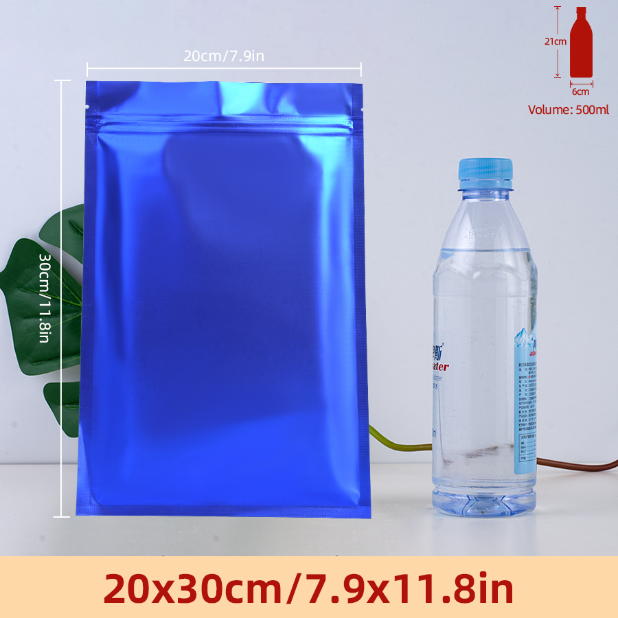 100pcs Matte Blue Foil Zipper  - огляд і ціна Food Storage Is