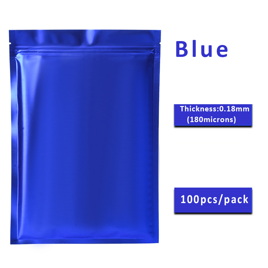 100pcs Matte Blue Foil Zipper  - огляд і ціна Food Storage Is
