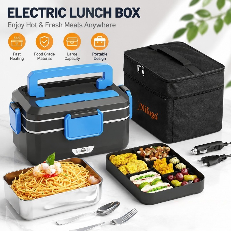 Dual‑Use Electric Heated Lunch - огляд і ціна Food Storage Bag Organizer
