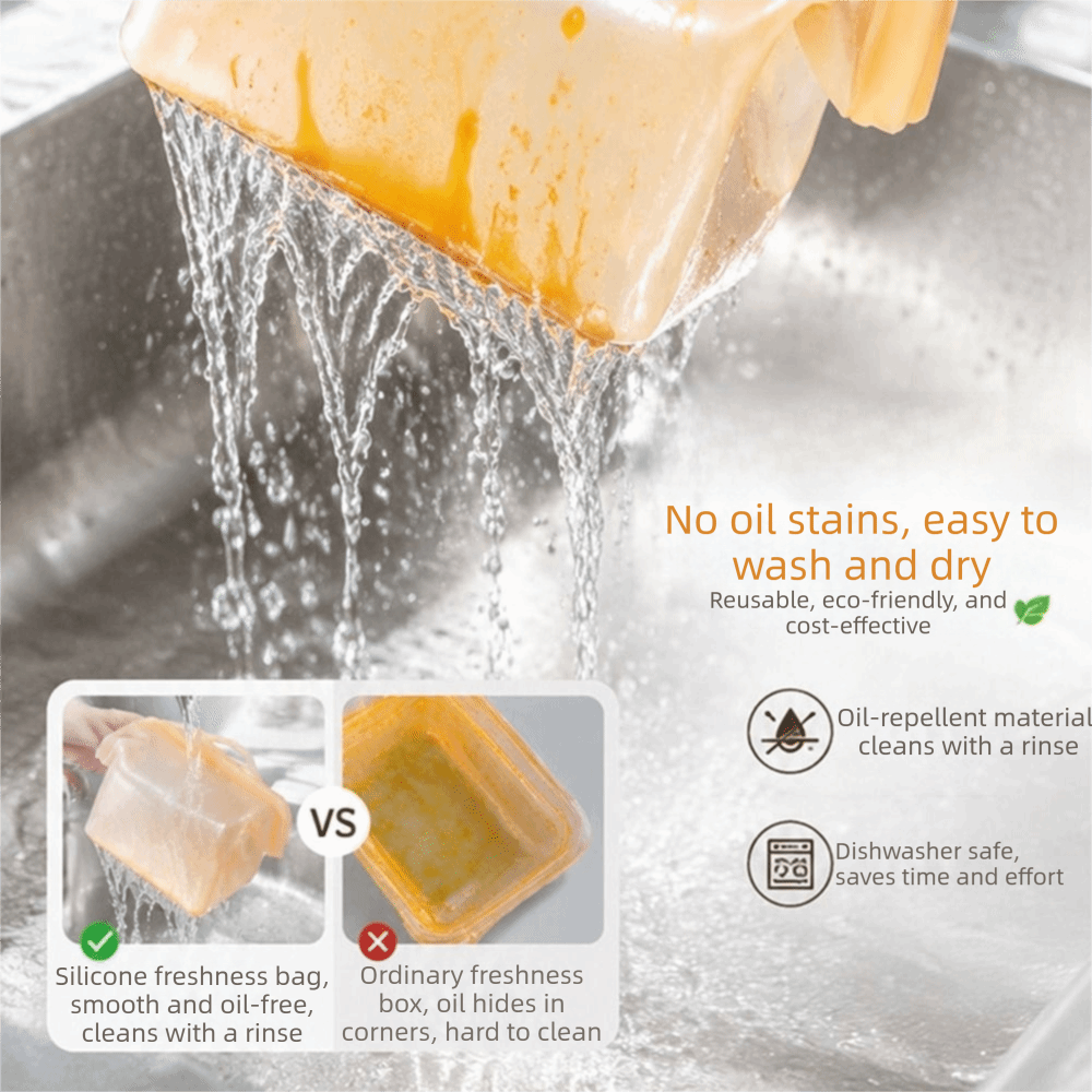 Leak Proof Silicone Food Stora - огляд і ціна Food Storage Silicone Bags