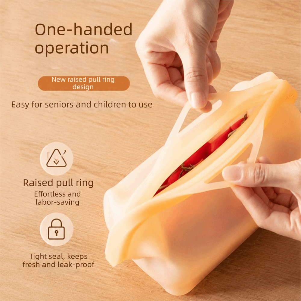 Leak Proof Silicone Food Stora - огляд і ціна Food Storage Silicone Bags