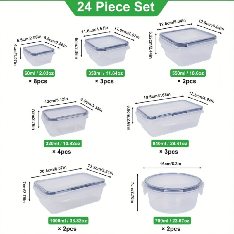 48PCS BPA-Free Food Storage Se - огляд і ціна Food Storage Warehouse