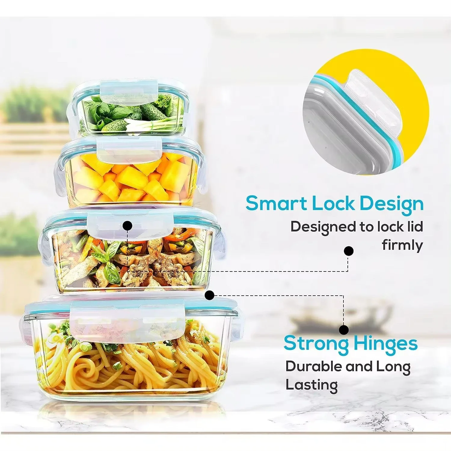 Glass Lunch Box Food Storage C - огляд і ціна Food Storage Freezer Containers