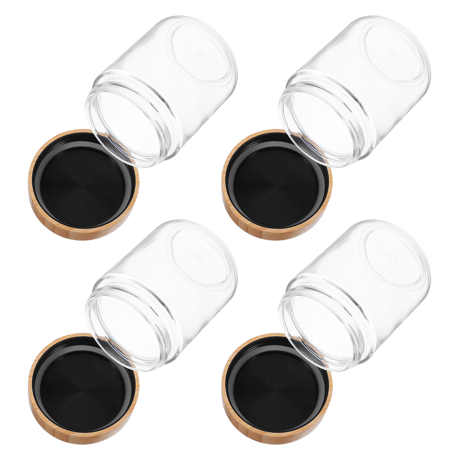 4Pcs Glass Kitchen Storage Jar - огляд і ціна Food Storage With Lids